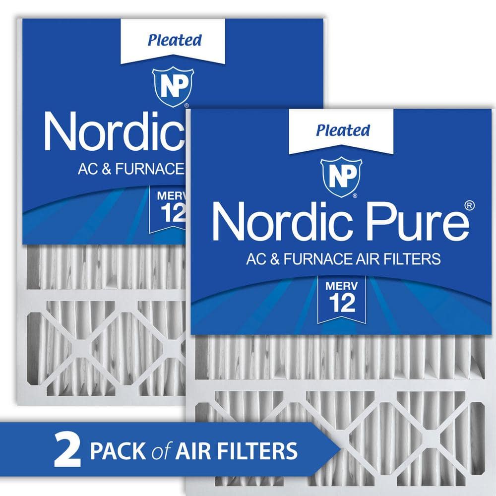 Nordic Pure 20 in. x 25 in. x 5 in. Honeywell/Lennox Replacement MERV 12 Air Filter (2-Pack)