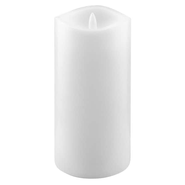 Stonebriar Collection White 3x6 Real Wax LED Candle Set (6 Pk)