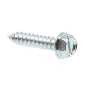 Zinc Plated Steel 14 X 1 in Pack of 100 Slotted Hex Washer Head Prime-Line 9025972 Sheet Metal Screw Self-Tapping 