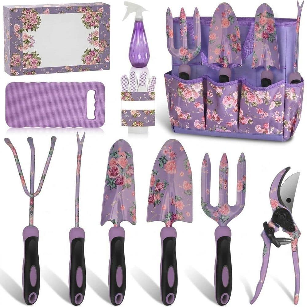 10 Piece Garden Tool Set Heavy Duty Floral Design Kit with Organizer Tote Bag Gloves Shears for Outdoor Use price history on PriceWatchPro