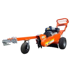 14 in. 14 HP Gas Powered Commercial Stump Grinder with Electric Start & Towbar