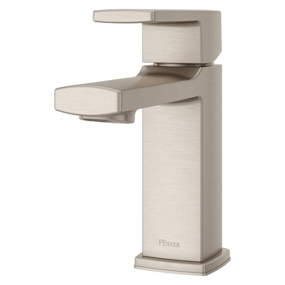 Brushed Nickel Single Handle High Arc Bathroom Faucet