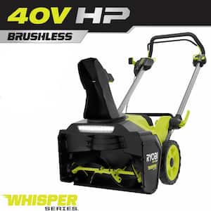 40-Volt HP Brushless 21 in. Whisper Series Single-Stage Cordless Electric Snow Blower (Tool-Only)