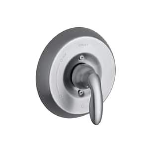 Coralais 1-Handle Valve Trim Kit with Lever Handle in Brushed Chrome (Valve Not Included)