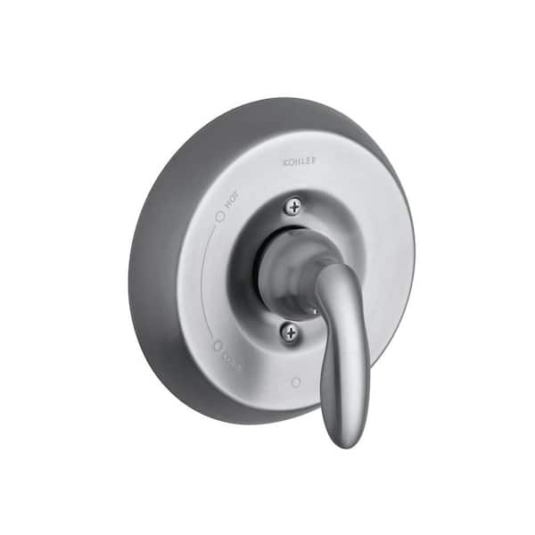 KOHLER Coralais 1 Handle Valve Trim Kit With Lever Handle In Brushed   Brushed Chrome Kohler Shower Bathtub Trim Kits Ts15621 4 G 64 600 