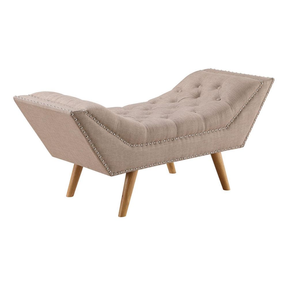 Jaime Button Tufted Bench