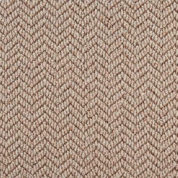 Natural Harmony 6 in. x 6 in. Pattern Carpet Sample - Crescendo - Color Oatmeal