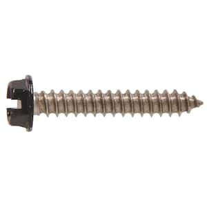 #8 1/2 in. Slotted Hex-Head Sheet Metal Screws (25-Pack)