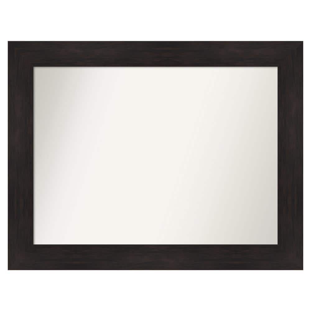 Furniture Espresso 35.75 in. x 27.75 in. Custom Non-Beveled Satin Recyled Polystyrene Bathroom Vanity Wall Mirror price history on PriceWatchPro