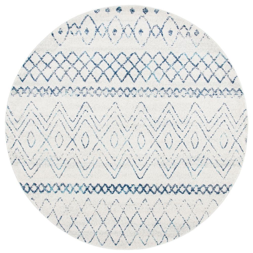 Madison Ivory/Navy 5 ft. x 5 ft. Round Area Rug price history on PriceWatchPro