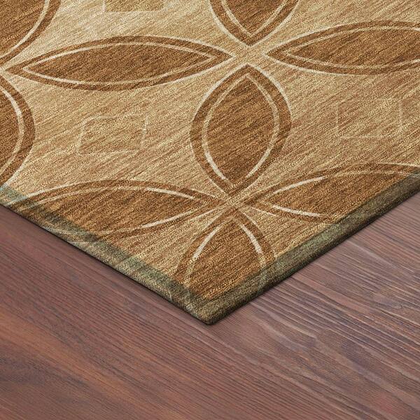 Chantille Machine Washable Indoor/Outdoor Abstract ACN2423 Paprika 2 ft. x 3 ft. Accent Rug