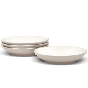 Colorwave Sand 9 in., 35 fl.oz (Tan) Stoneware Coupe Pasta Bowls, (Set of 4)