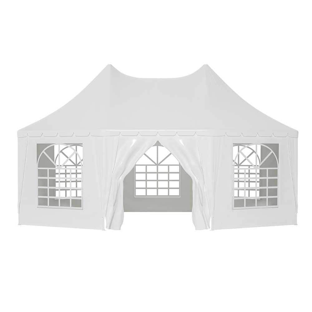 20 ft. x 15 ft. Heavy Duty Event Tent with 1 Doors and 7 Windows, White Wedding Tent, Waterproof, UV Protection price history on PriceWatchPro