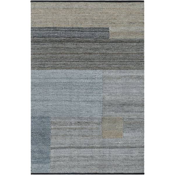 Jocelyn Blue Abstract 10 ft. x 14 ft. Indoor/Outdoor Area Rug