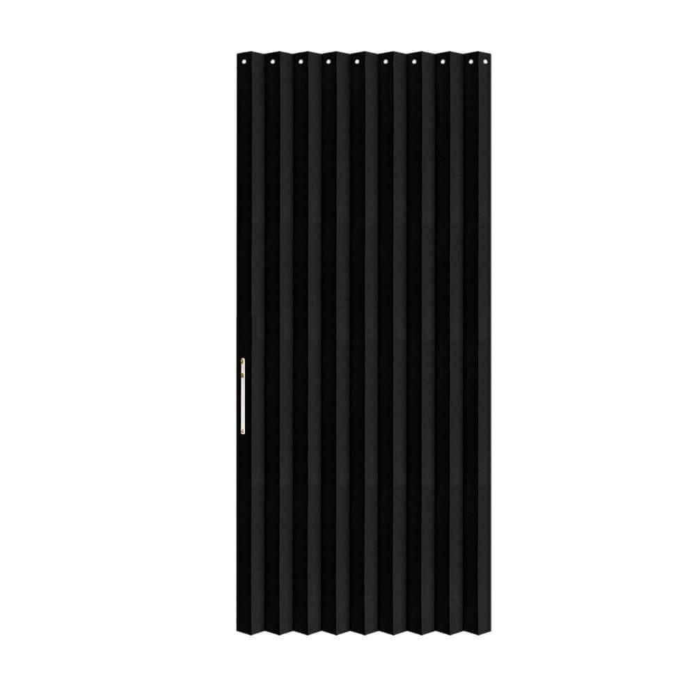 Helhom 42 in. x 78 in. Black Blackout Composite Magnetic Door