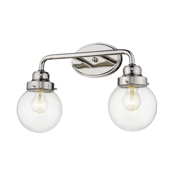 Acclaim Lighting Portsmith 2-Light Polished Nickel Vanity