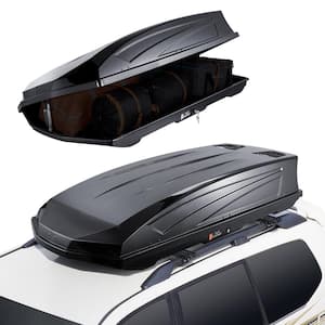 Rooftop Cargo Carrier 562 L Capacity Roof Cargo Basket Carrier with Dual-Sided Opening 2 Reinforced Straps