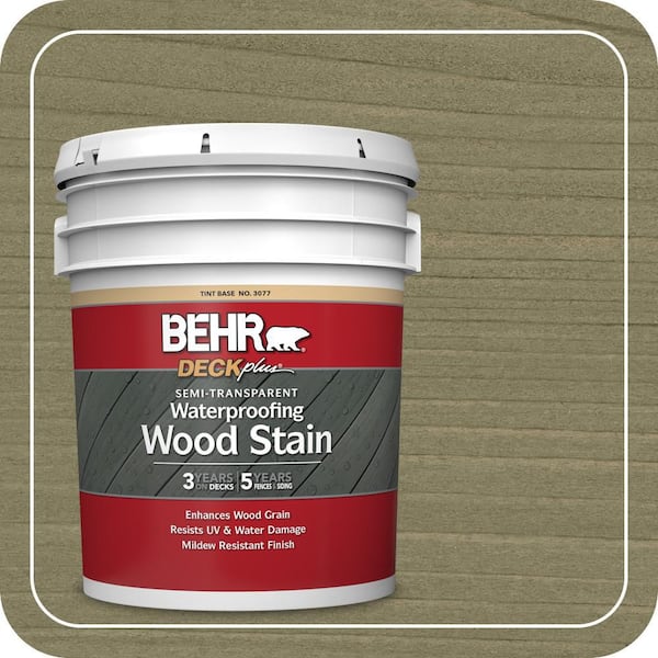 5 gal. #ST-151 Sage Semi-Transparent Waterproofing Exterior Wood Stain