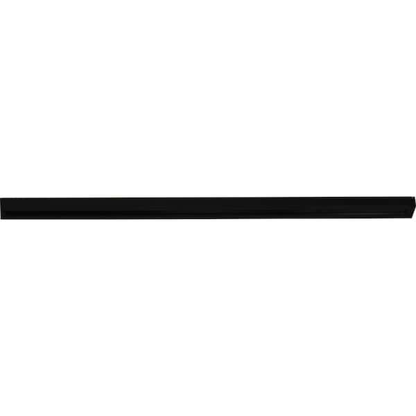 8 ft. 120-Volt 2-Circuit/1-Neutral Black Aluminum Linear Track System/Rail/Section