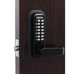 2835 Double Combination Jet Black Keyless Mechanical Passage Handleset Door Handle Lock