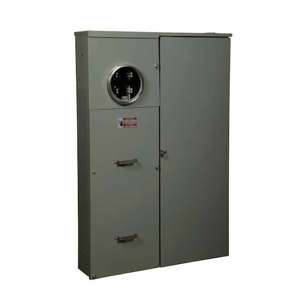 Eaton 400 Amp 40-Space 40-Circuit BR Type Meter Socket and Main Breaker Load Center