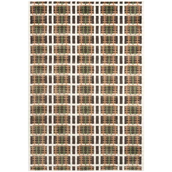 Nourison Nordic Charcoal Multicolor 5 ft. x 7 ft. All-over design Contemporary Area Rug
