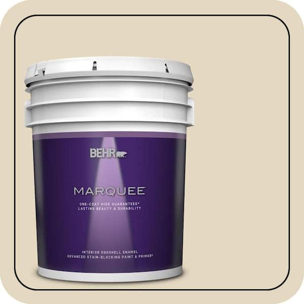 BEHR MARQUEE 5 gal. #S320-2 Pale Parsnip Eggshell Enamel Interior Paint & Primer