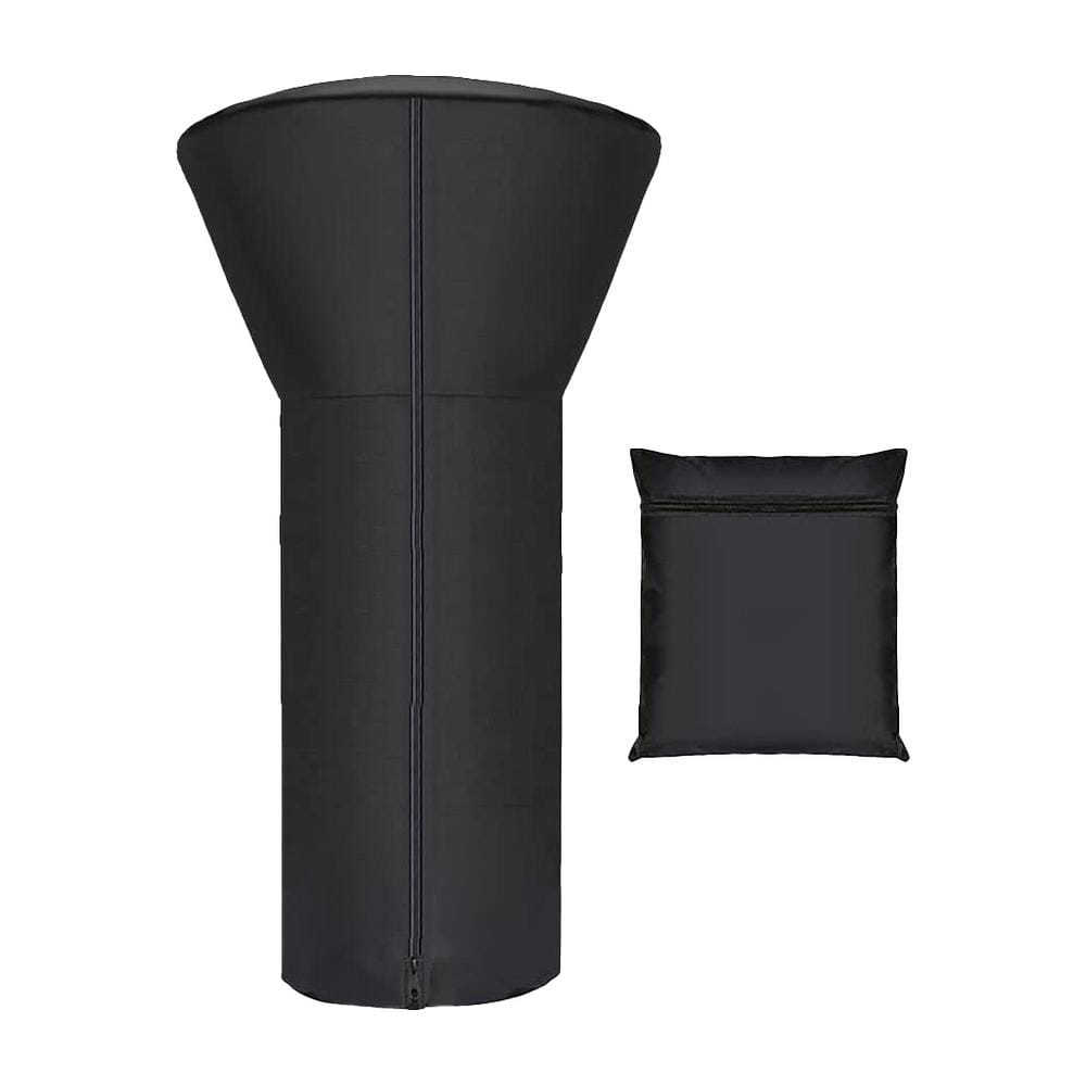 Waterproof 38 in. x 22 in. x 14.5 in. Black Tabletop Fabric Patio Heater Cover with Zipper and Storage Bag price history on PriceWatchPro