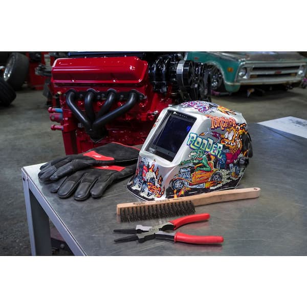 Lincoln Electric 14 in. Long Wooden Handled Carbon Steel Welding