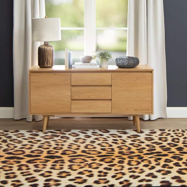 Waldor Faux Spotted Animal Print Area Rugs