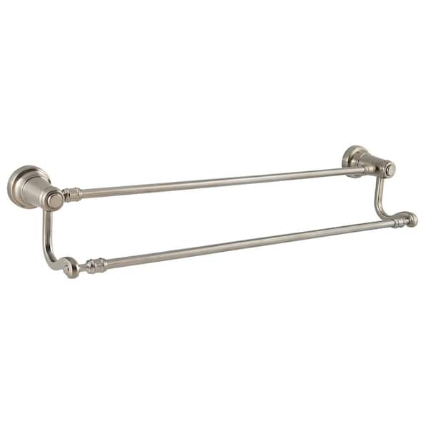Pfister 24 in. Ashfield Wall Mounted Double Towel Bar in Brushed Nickel