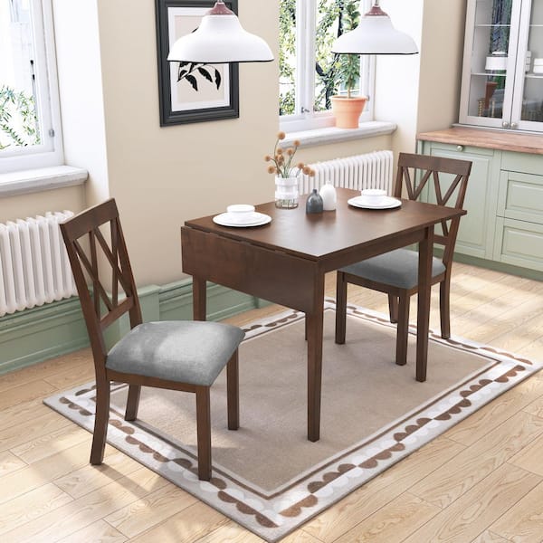 Noble House Staples Modern Brown Wood Legs Extendable Dining