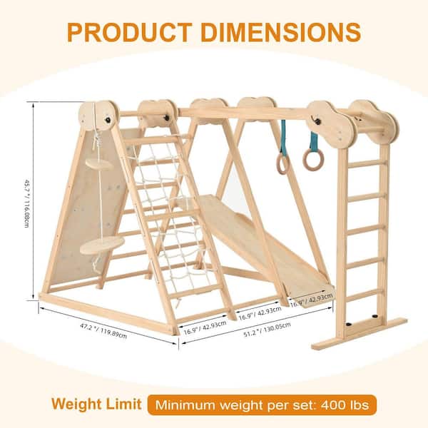 ジャングルジム Indoor Jungle Gym Play Set for Toddlers, Freestanding Climbing Toy