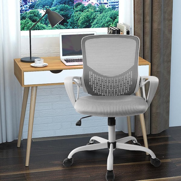 Gray NEW Ergonomic Midback Swivel Mesh Task Computer Office Chair Desk Seat 