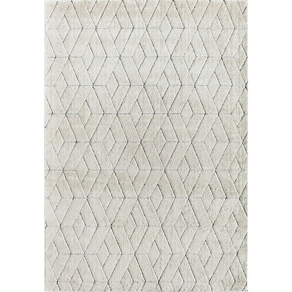 Rugs America Cadence Limestone Beige 5 ft. x 7 ft. Area Rug