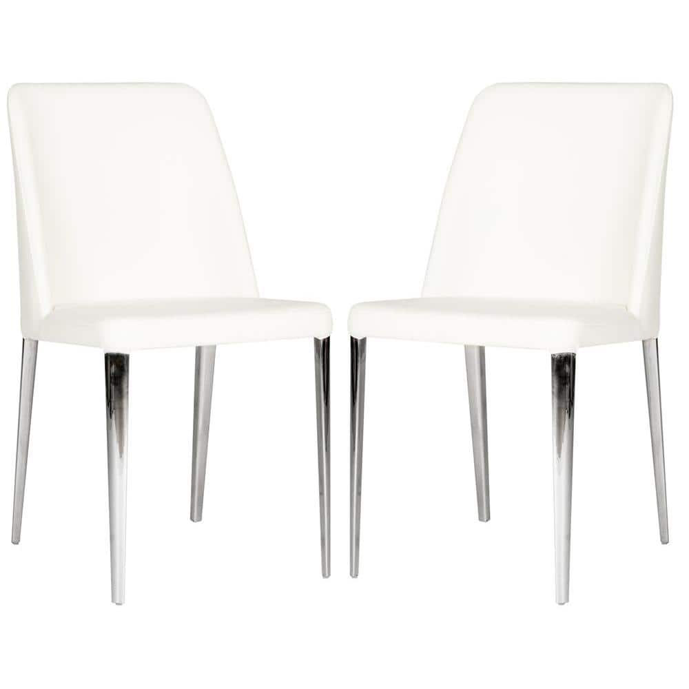 Baltic White Bicast Leather Dining Chair (Set of 2)