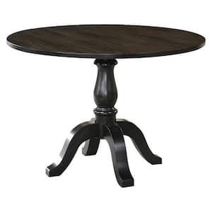 Alice 42 in. Black Round Dining Table