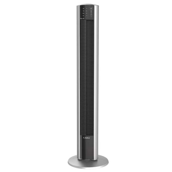 Lasko Xtra Air 48 in. 4 Speed Silver Oscillating Tower Fan with Timer and Remote Control