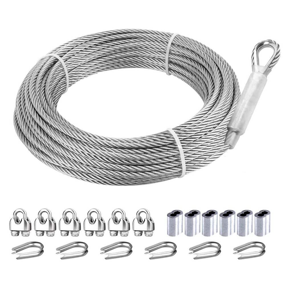 3/16 in. Stainless Steel Wire Rope, 25 ft, 7 x 19 Strands, 304 Marine Grade for Outdoor Projects price history on PriceWatchPro