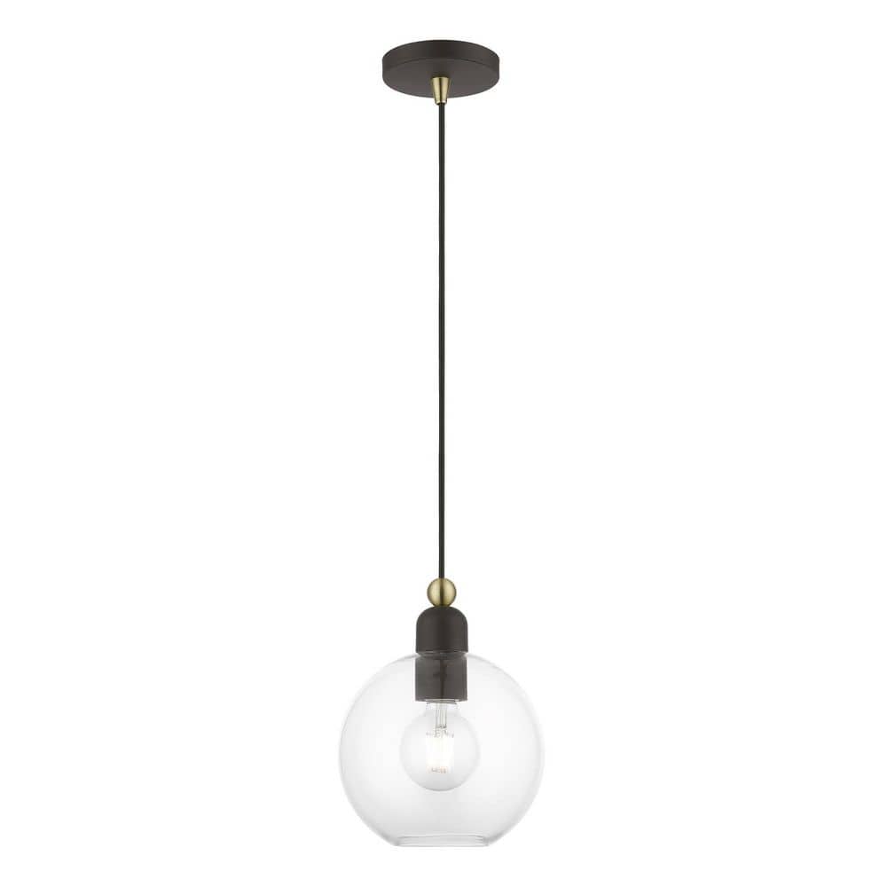 Westridge-1 Light Bronze with Antique Brass Accents Sphere Pendant price history on PriceWatchPro