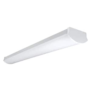 LW 4 ft./48.19 in. 4600 Lumens Integrated LED Dimmable White Wraparound Light, 4000K Bright White Color Temperature