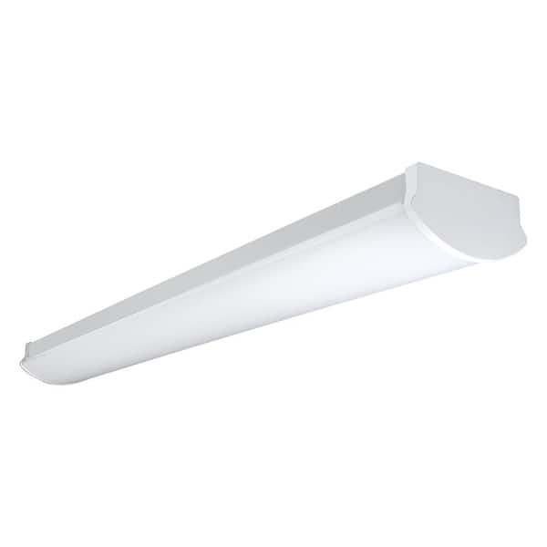 Metalux LW 4 ft./48.19 in. 4600 Lumens Integrated LED Dimmable White Wraparound Light, 4000K Bright White Color Temperature