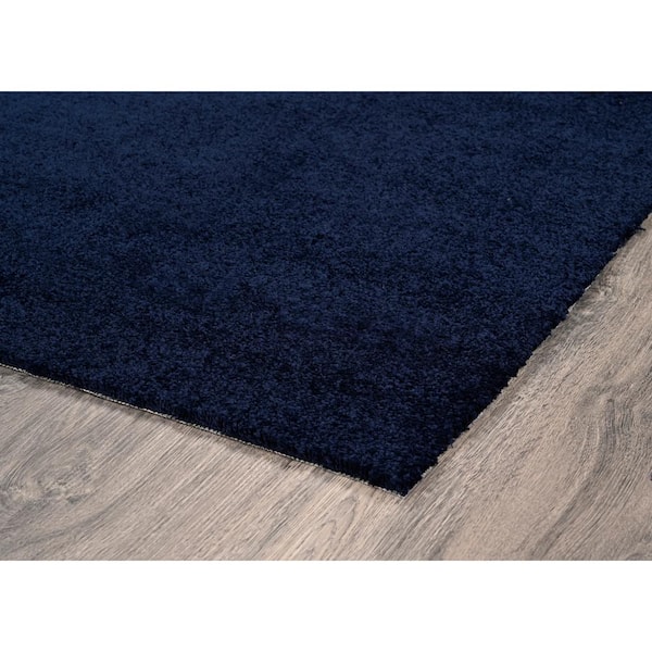 Gramercy 5 ft. x 6 ft. Navy Plush Bathroom Carpet