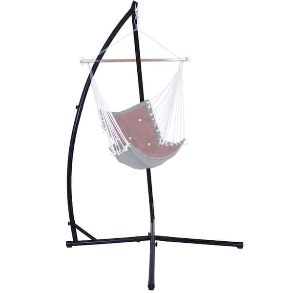 Sunnydaze Decor 3.7 ft. Steel X-Stand for Hanging Hammock Chairs