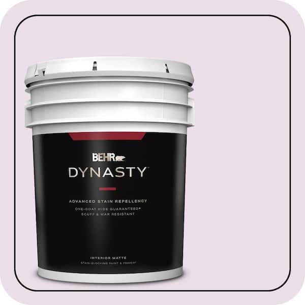 BEHR DYNASTY 5 gal. #650A-2 Ice Ballet Matte Interior Stain-Blocking Paint & Primer