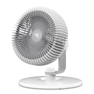 Refresh 06 9 in. 3 fan speeds Table Fan in White with Adjustable Head
