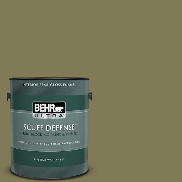 BEHR ULTRA 1 gal. Home Decorators Collection #HDC-AC-17 Meadowland Extra Durable Semi-Gloss Enamel Interior Paint & Primer