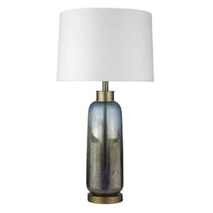 31 in. Brass Standard Light Bulb Bedside Table Lamp
