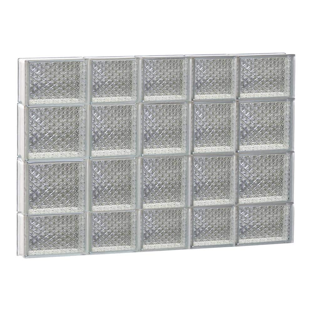32.75 in. x 27 in. x 3.125 in. Frameless Non-Vented Diamond Pattern Glass Block Window price history on PriceWatchPro