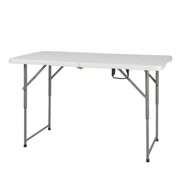 Cubilan 48 in. Silver Rectangle Stainless Steel Picnic Tables